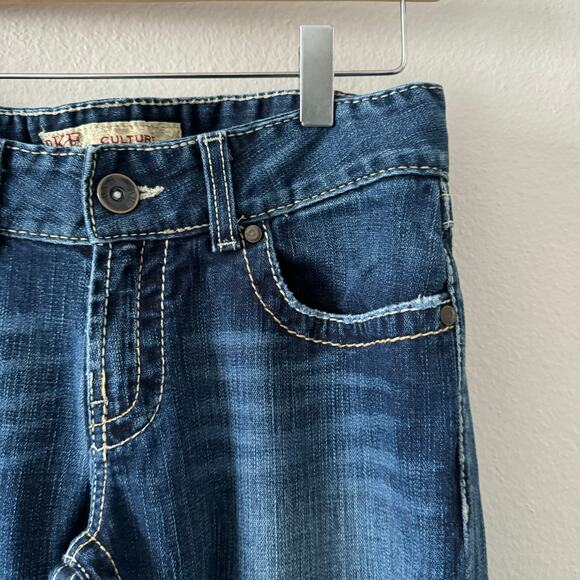 BKE Buckle Culture Boot Cut Denim Stretch Jeans Stitch Distressed Sz 28x35.5 - Picture 6 of 11
